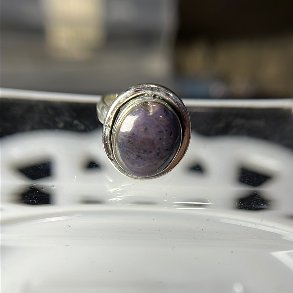 Star Ruby Gemstone Sterling Silver Ring - image 3